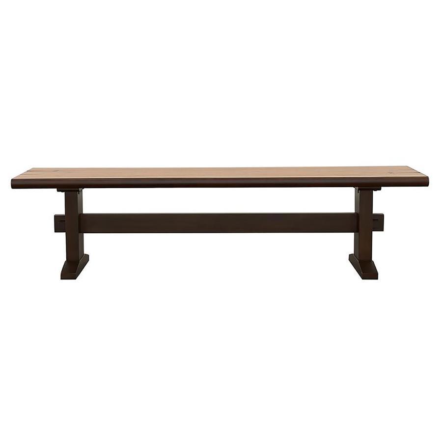 Bexley - Trestle Bench - Brown