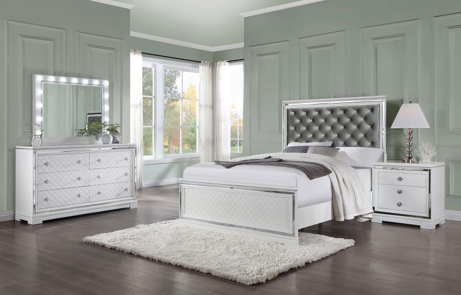 Eleanor - Queen Bed 4 Piece Set - White