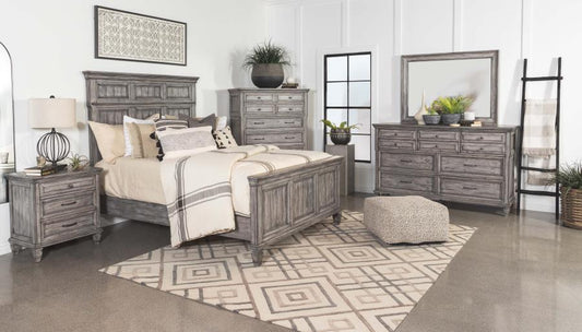 Avenue - 4 Piece Bedroom Set - King - Dark Gray