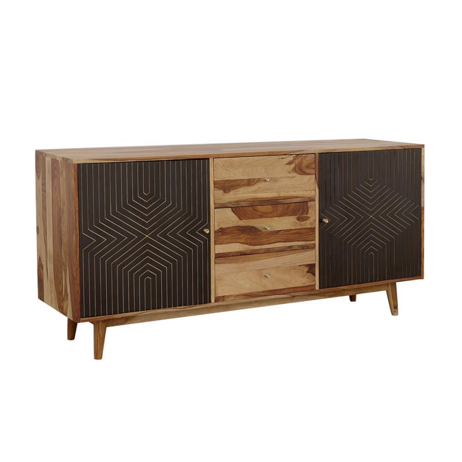 Partridge - Rectangular 2-door Server - Black