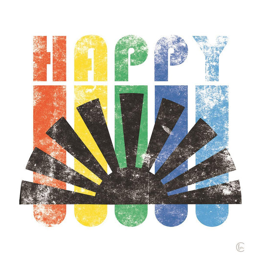 Framed - Happy Retro By Fearfully Made Creations