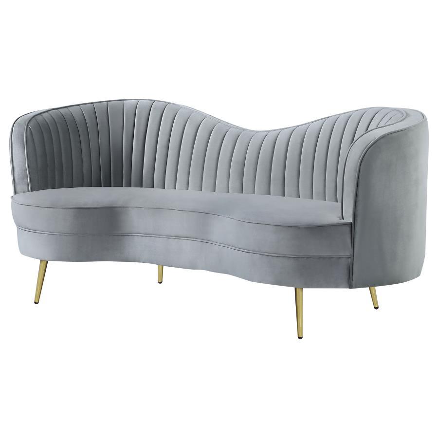 Sophia - Loveseat - Pearl Silver