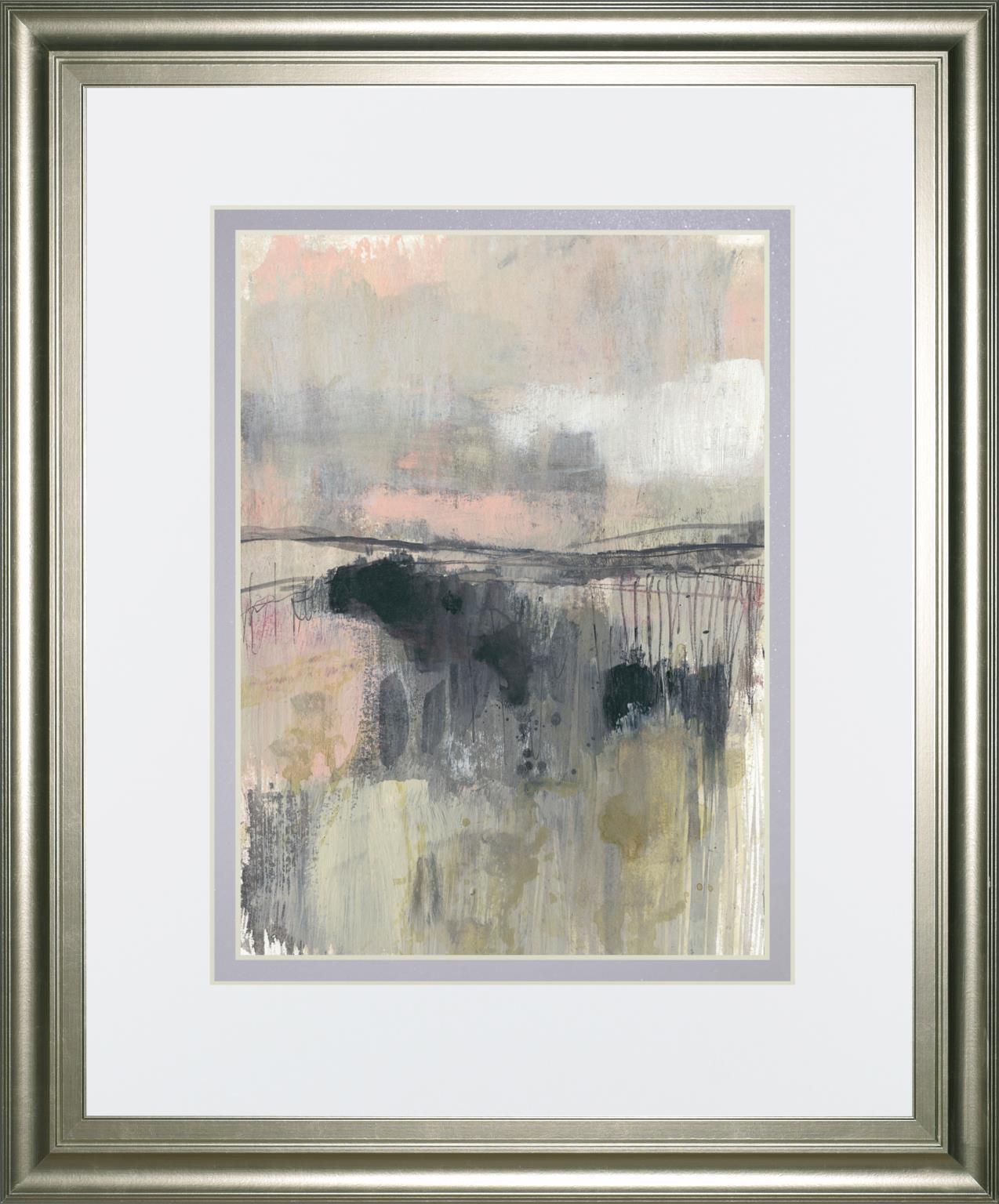 Blush Horizon II By Jennifer Goldberger 34x40 - Dark Gray