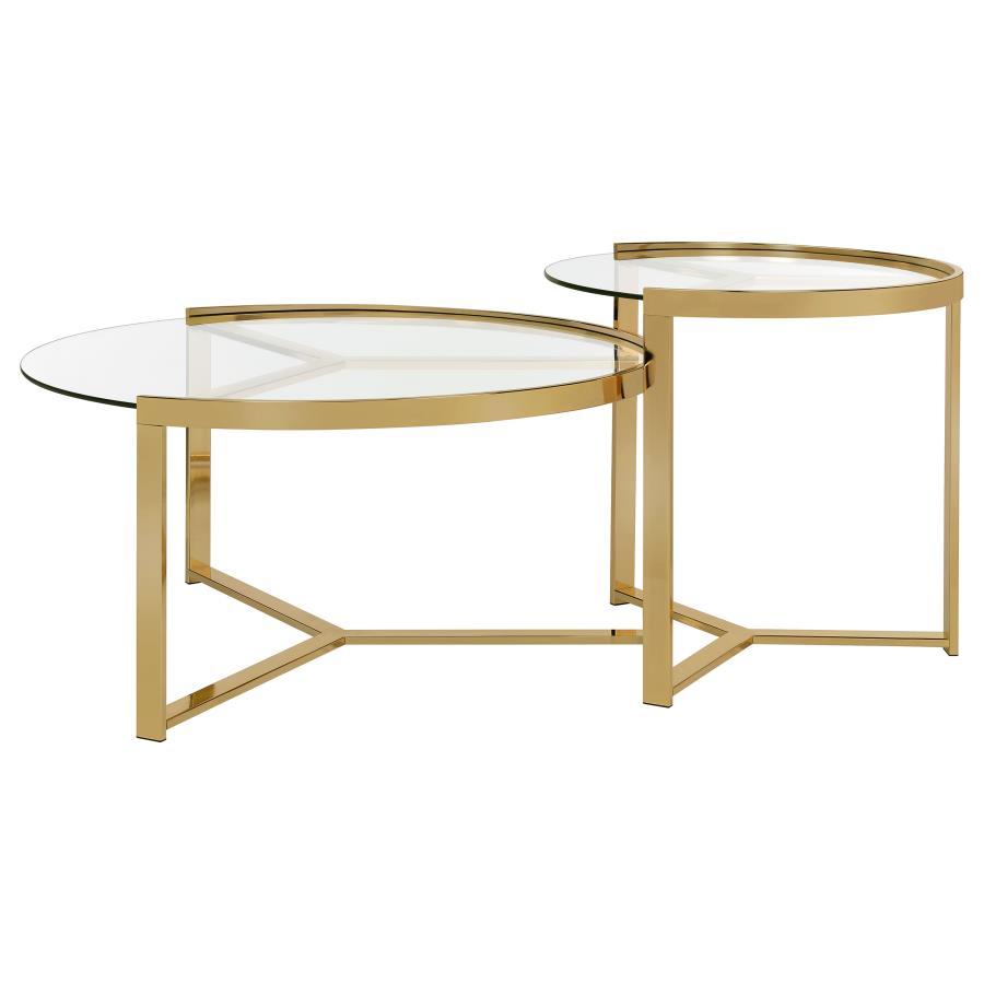 Delia - 2 Piece Nesting Table - Yellow