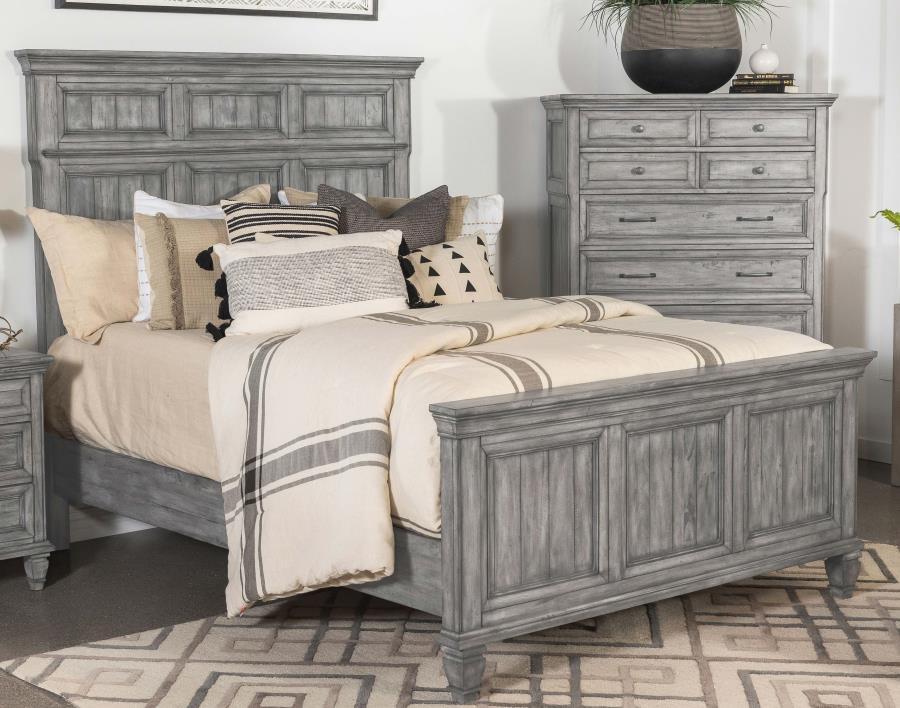 Avenue - Platform Bed - King - Dark Gray