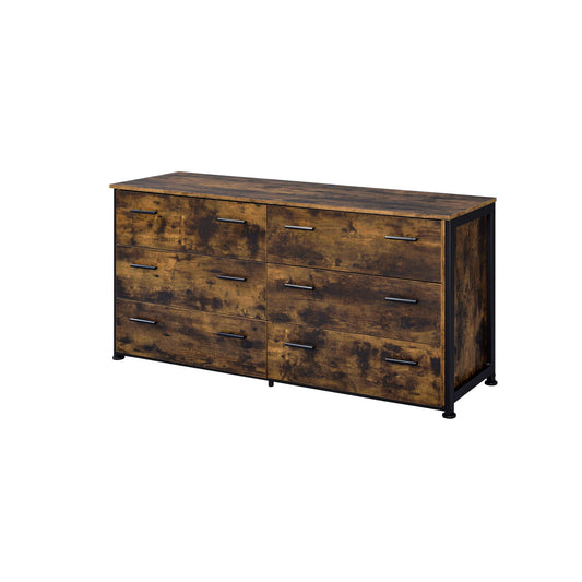 Juvanth - Dresser - Rustic Oak & Black Finish