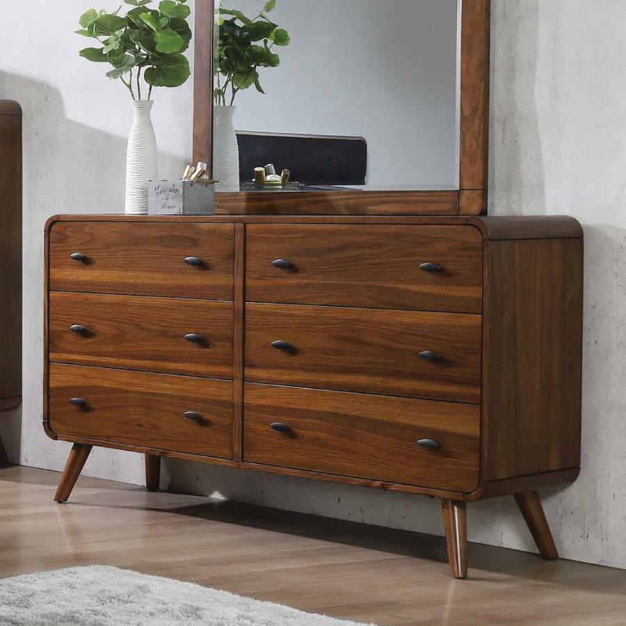 Robyn - 6-Drawer Dresser - Brown