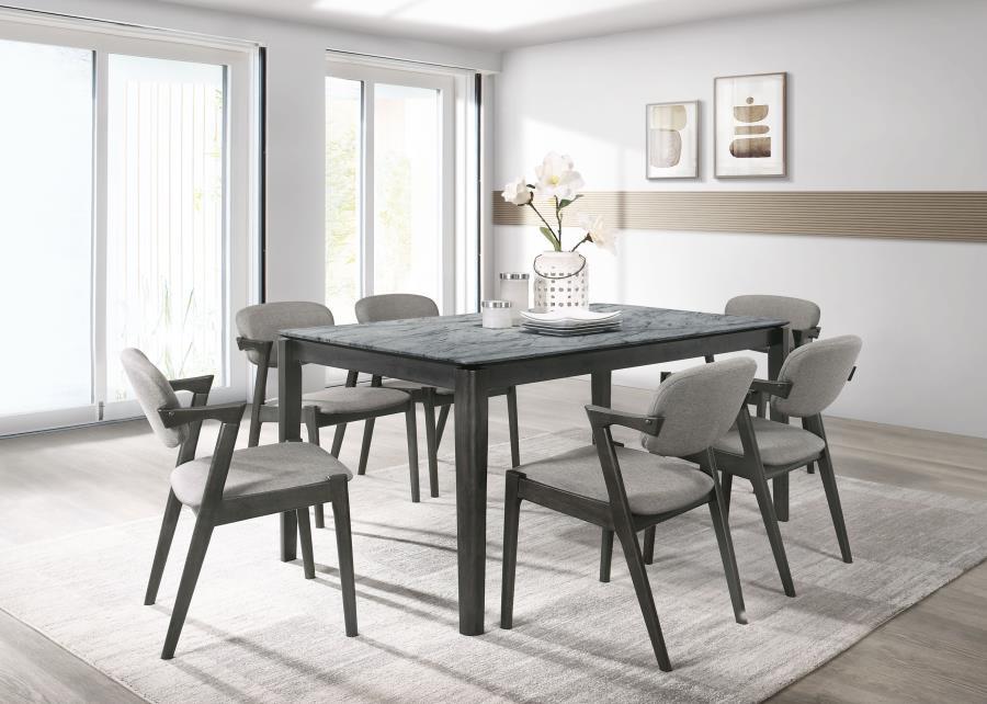 Stevie - Dining Table 5 Piece Set - Gray