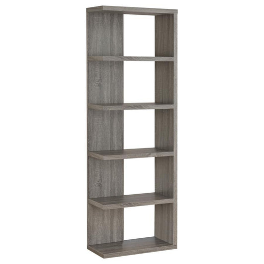 Harrison - 5-tier Bookcase - Gray