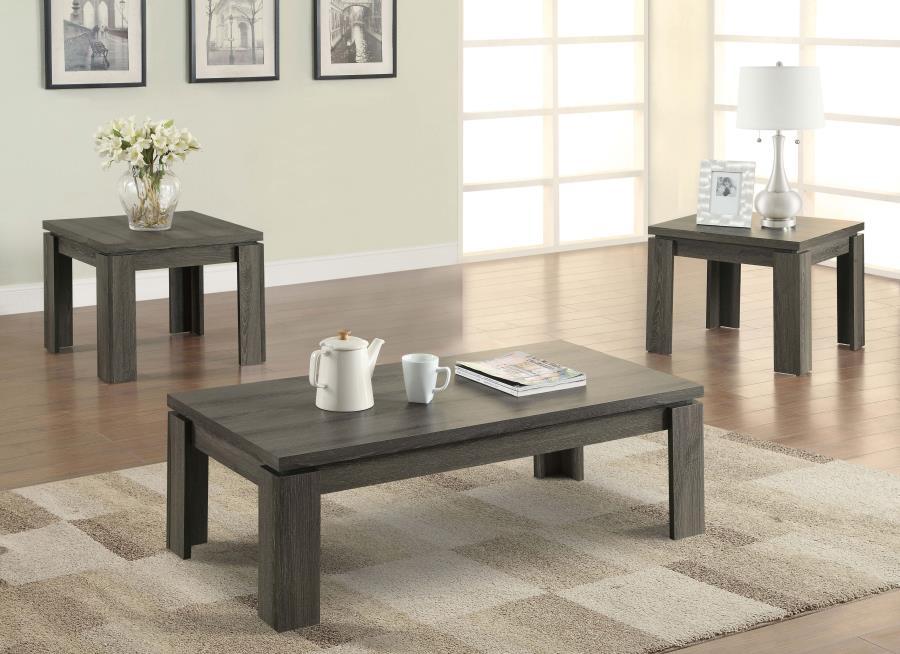 Cain - 3 Piece Occasional Table Set - Gray