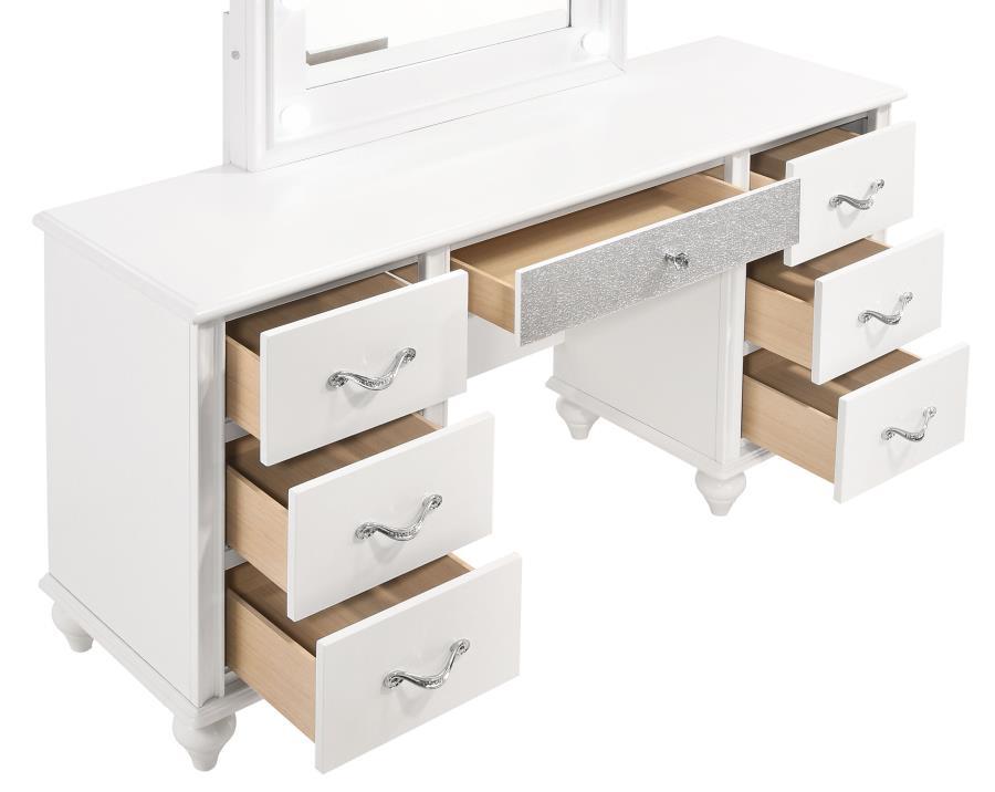 Barzini - Vanity Desk - White