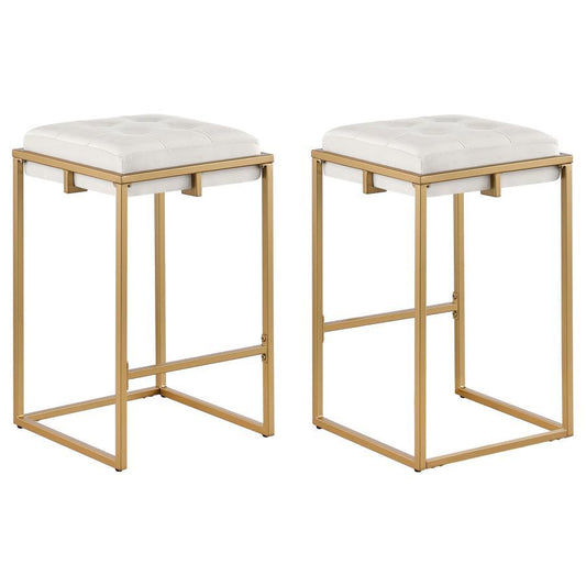 Nadia - Counter Height Stool (Set of 2) - Beige