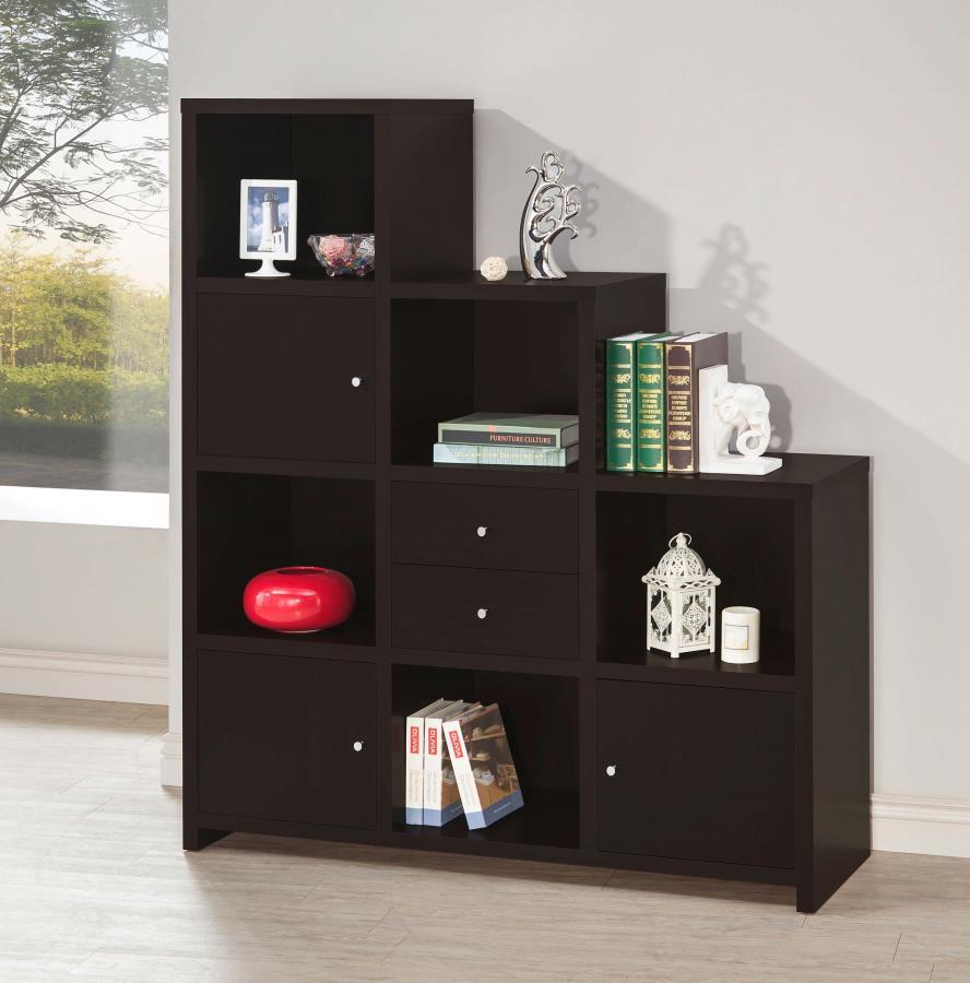 Coaster - Bookcase with Cube Storage Compartments