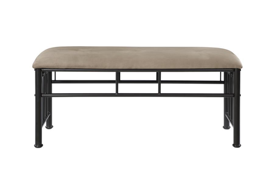 Livingston - Upholstered Bench - Black