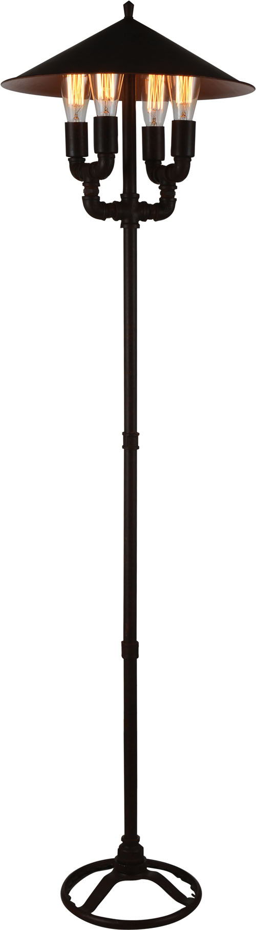 Coln - Floor Lamp - Black Satin