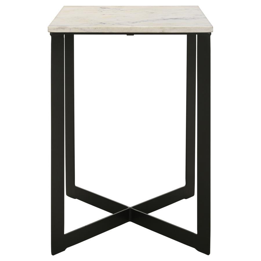 End Table - White / Black