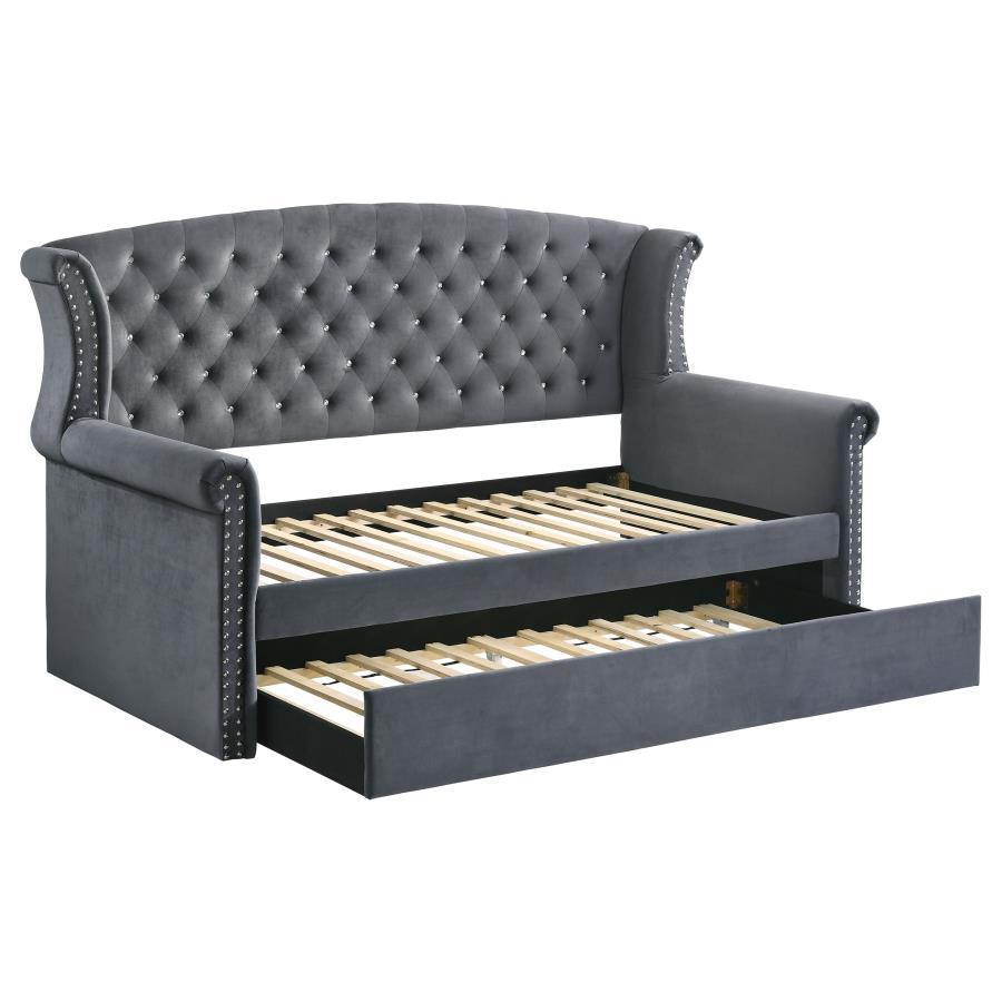 Scarlett - Twin Daybed with Trundle - Gray