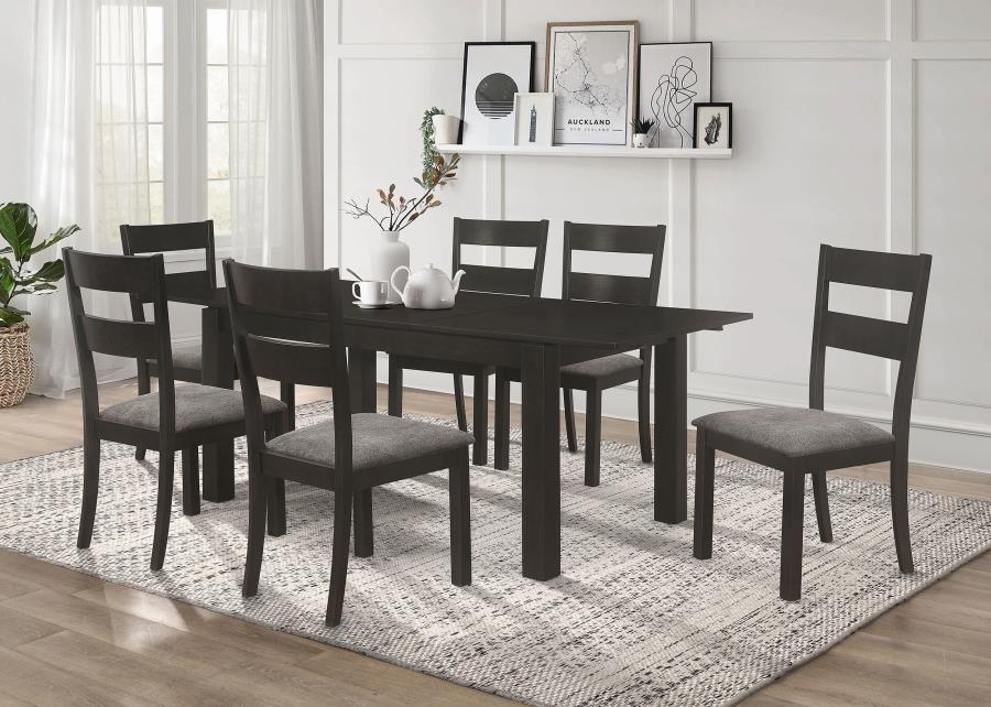 Jakob - Dining Table 7 Piece Set - Black