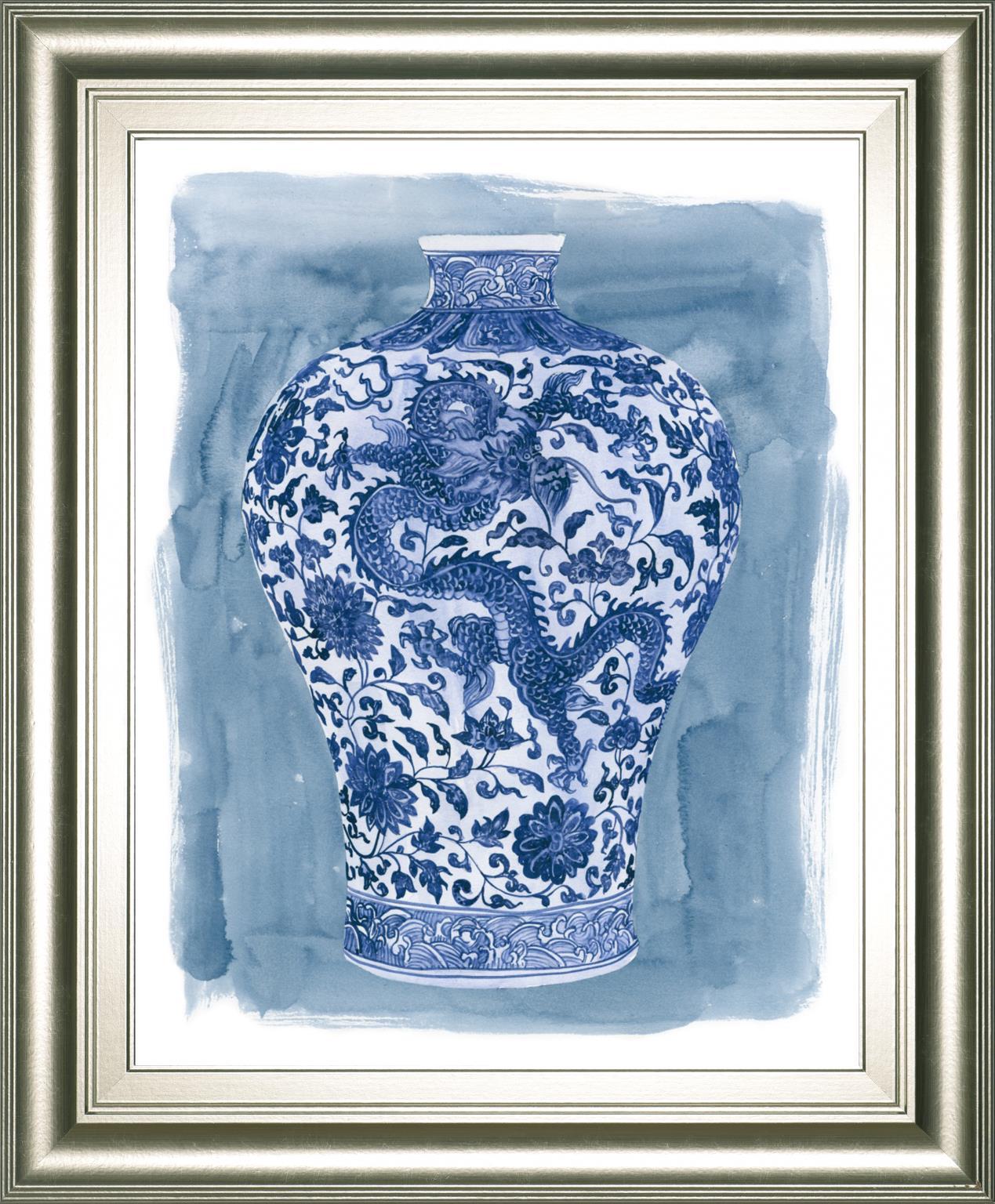 Ming Vase II By Melissa Wang 22x26 - Blue