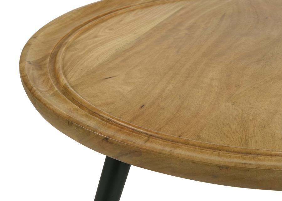 Zoe - Round Coffee Table - Light Brown