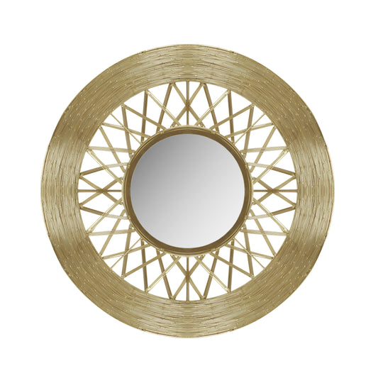 Weave-Like Mirror - Gold