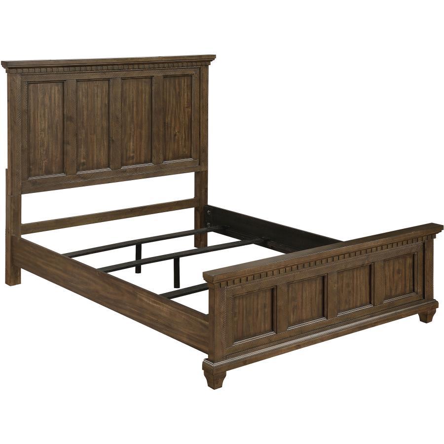 Bennington - California King Bed 4 Piece Set - Dark Brown