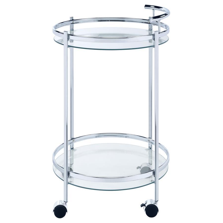 Chrissy - Serving Cart - Pearl Silver