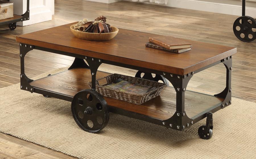 Shepherd - Coffee Table With Casters - Brown