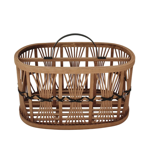 Woven Oval Basket 14" - Natural