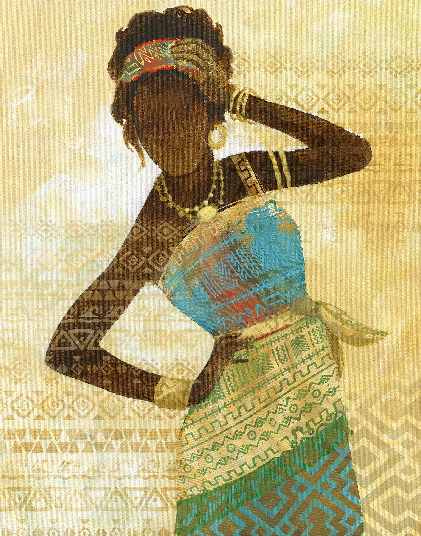 Framed - Tribal Vision II By Nan