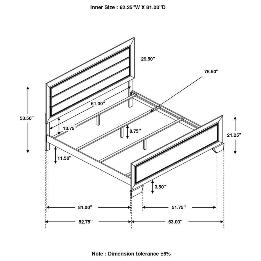 Kauffman - Panel Bed