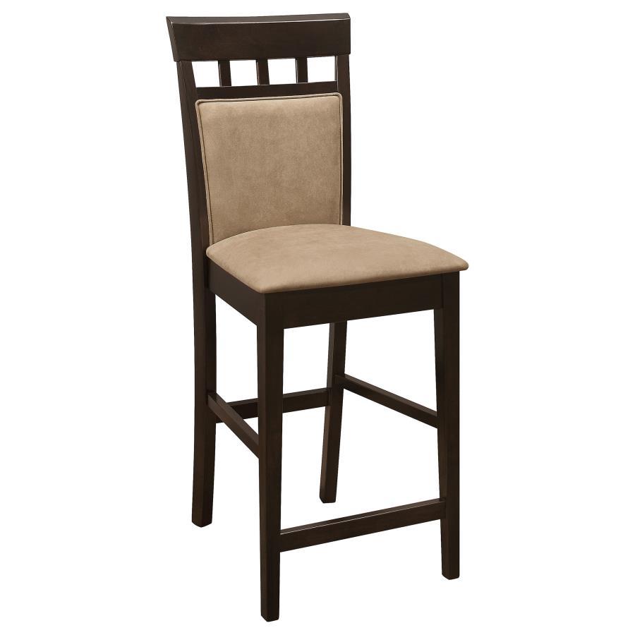 Clanton - Counter Height Stools with Upholstered Seats & Back (Set of 2) - Brown