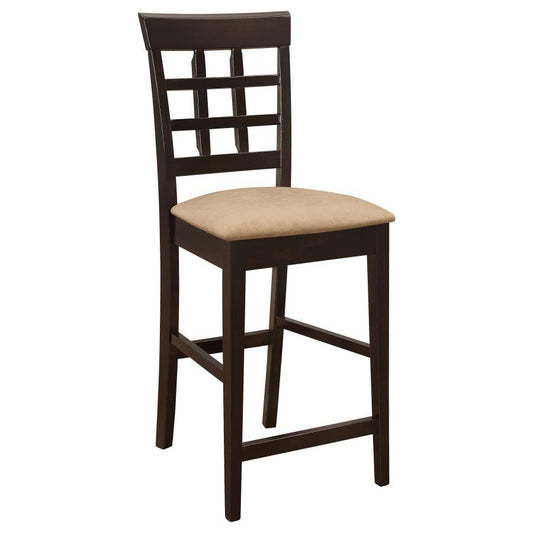 Clanton - Counter Height Stools with Upholstered Seats (Set of 2) - Brown