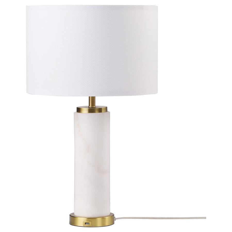 Table Lamp Marble - White