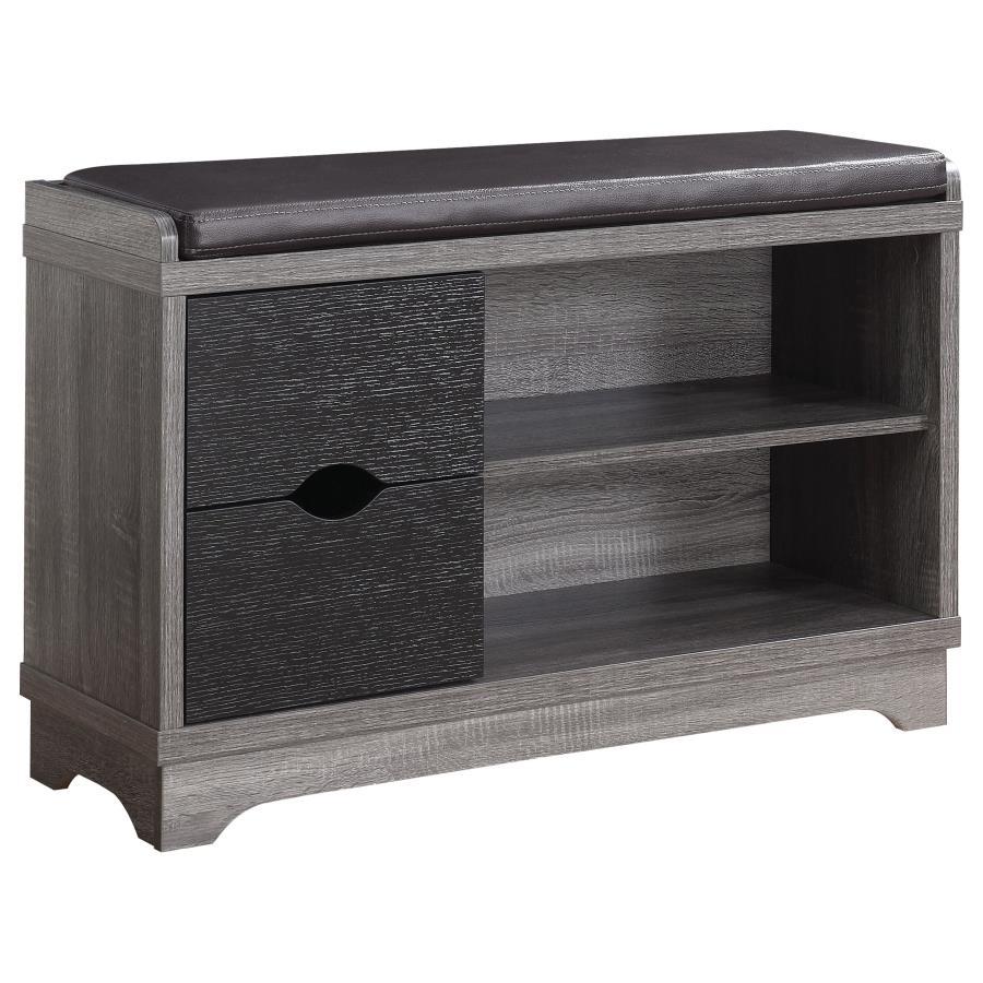 Aylin - 2-Drawer Storage Bench - Black