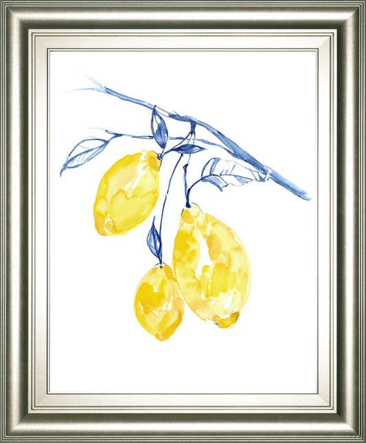 Watercolor Lemons II By Jennifer Goldberger 22x26 - Yellow