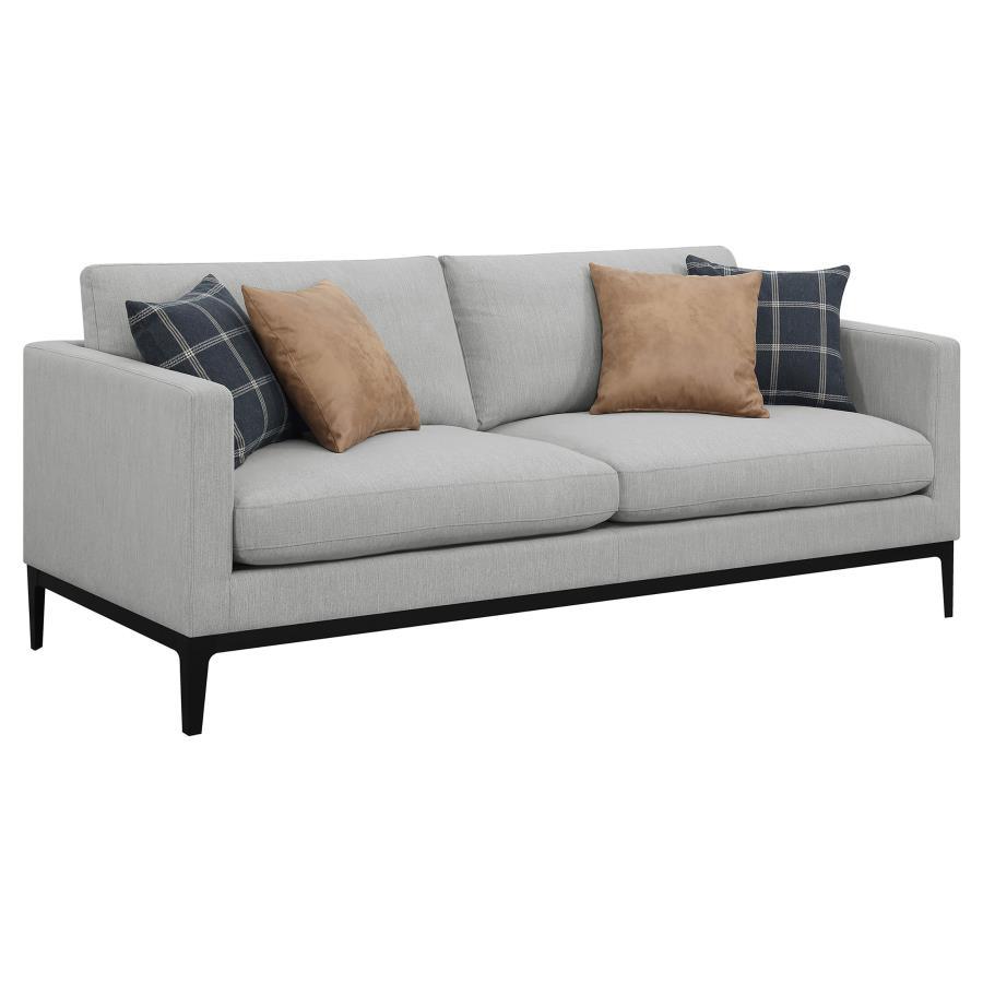 Apperson- 2 Piece Sofa and Loveseat - Pearl Silver