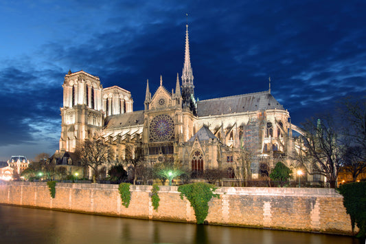 Temp Glass With Foil - Notre Dame Cahedral 1