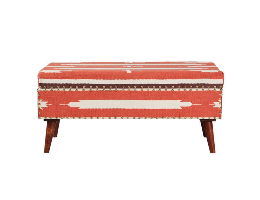 Noah - Upholstered Benche - Red
