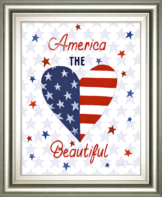 America The Beautiful II By Farida Zaman - Framed Print Wall Art