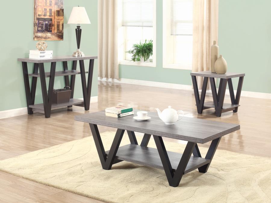 Stevens - End Table - Black