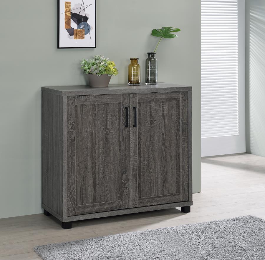 Filch - Wooden 2-door Accent Cabinet - Gray