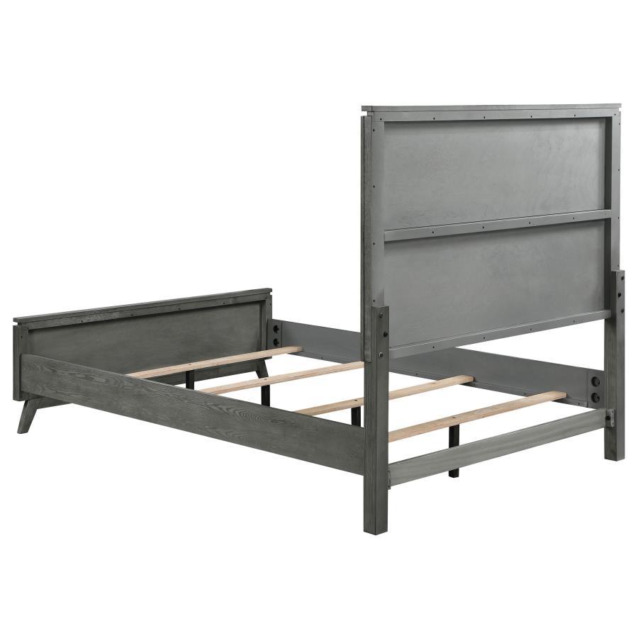 Queen Bed - Dark Gray