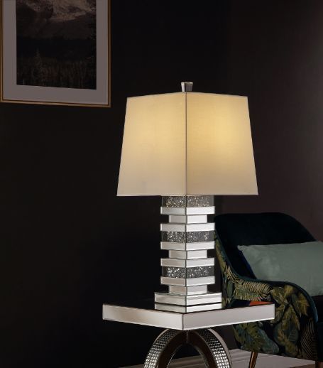 Noralie - Table Lamp - Pearl Silver - Glass