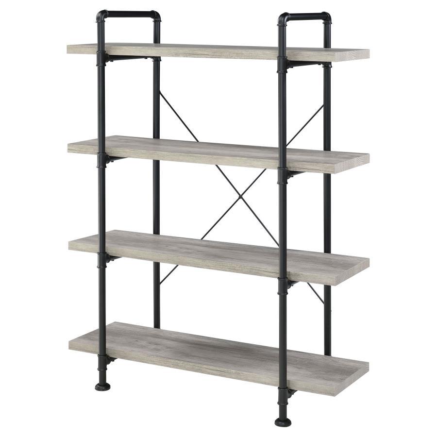 Delray - Bookcase - Pearl Silver