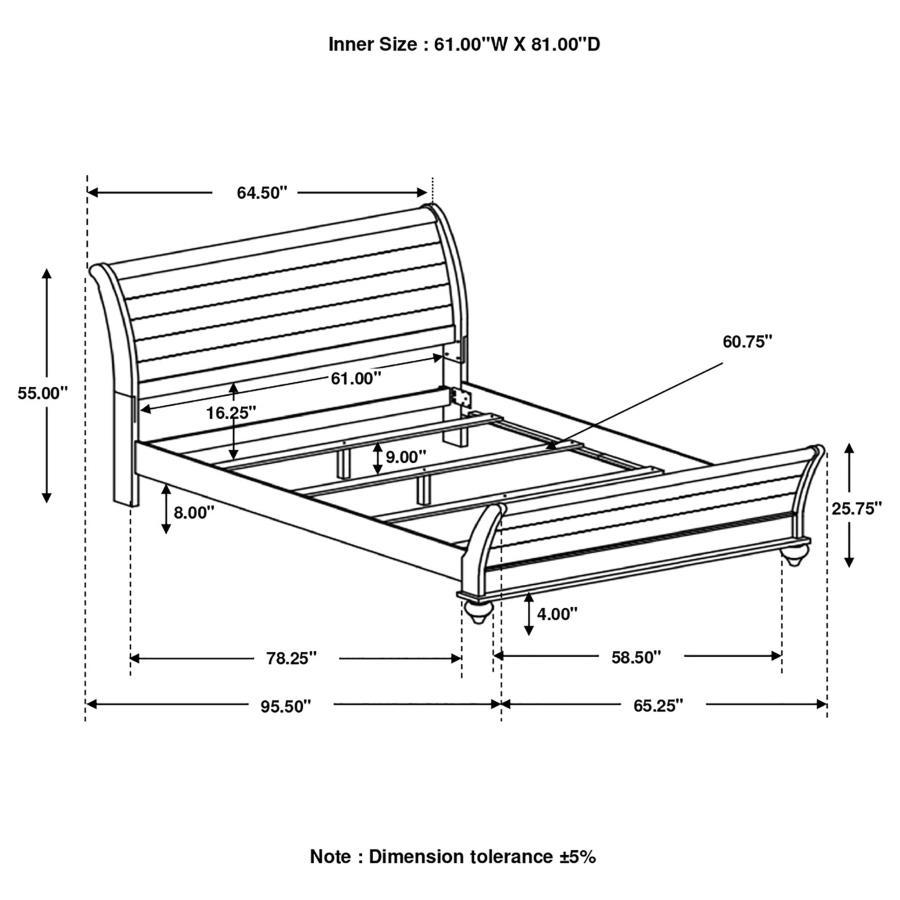 Stillwood - Sleigh Panel Bed