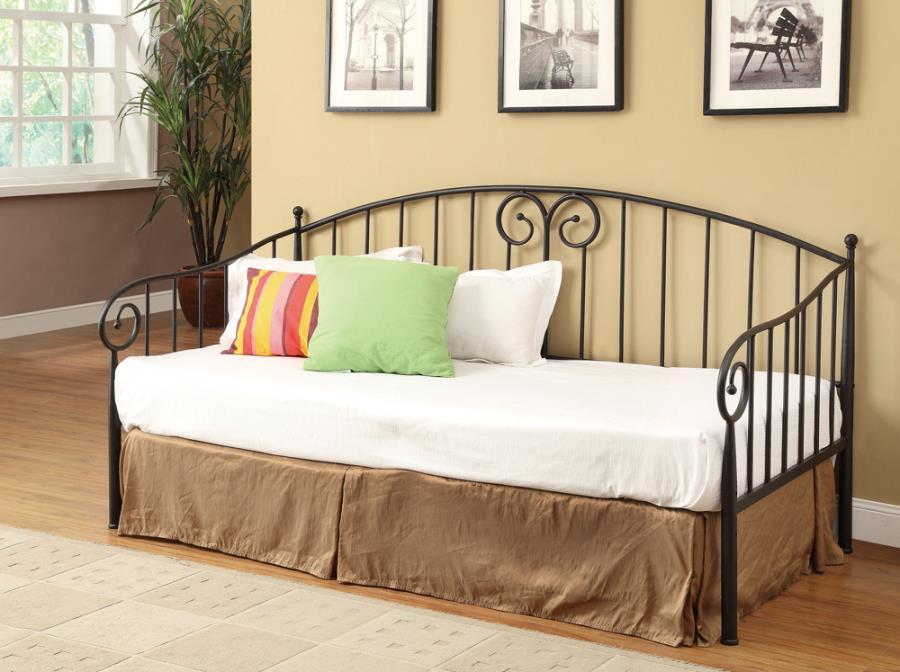 Grover - Twin Metal Day Bed - Black