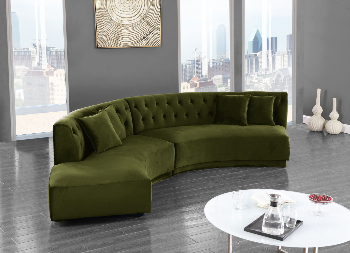 Barbie Velvet - 2 Piece Sectional