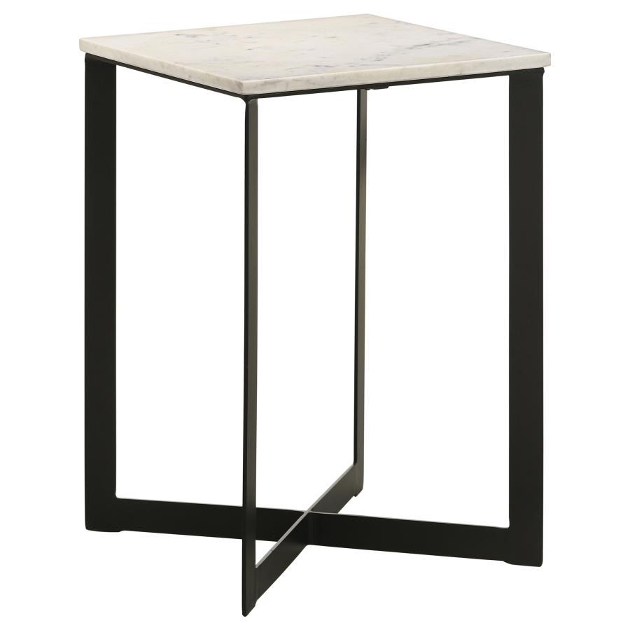 End Table - White / Black