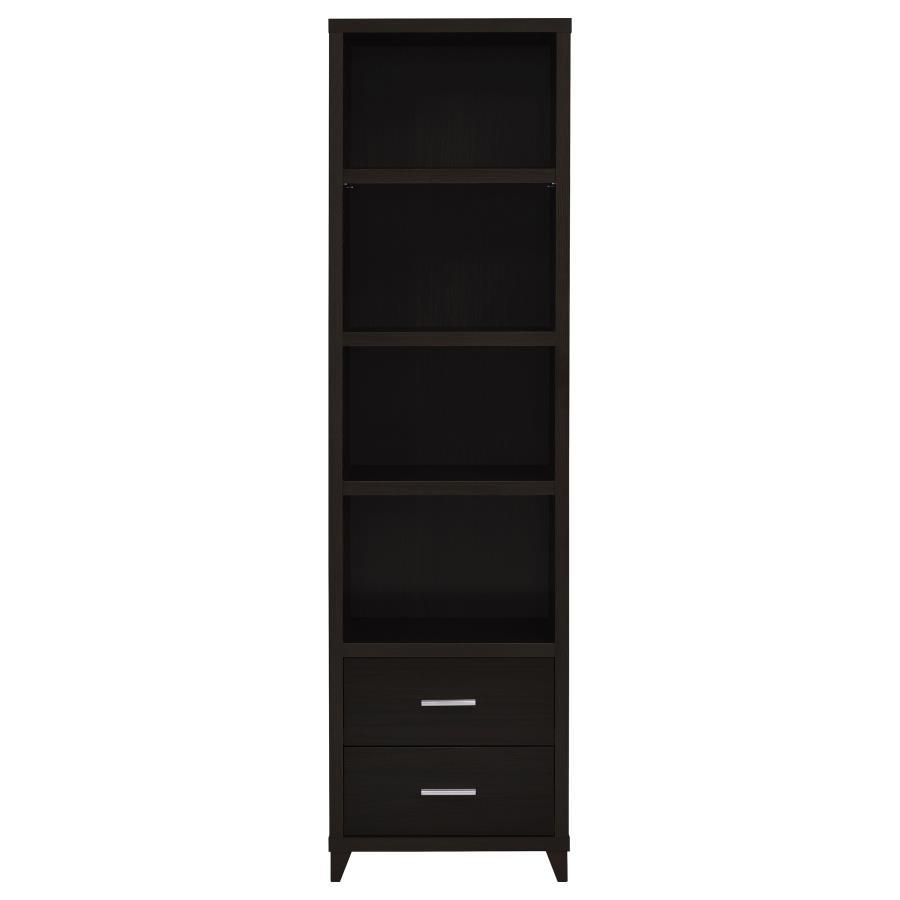 Lewes - 2-Drawer Media Tower - Brown